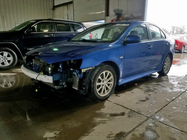 JA32V2FW1CU013272 - 2012 MITSUBISHI LANCER SE BLUE photo 2