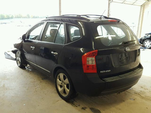 KNAFG526577113994 - 2007 KIA RONDO LX BLACK photo 3