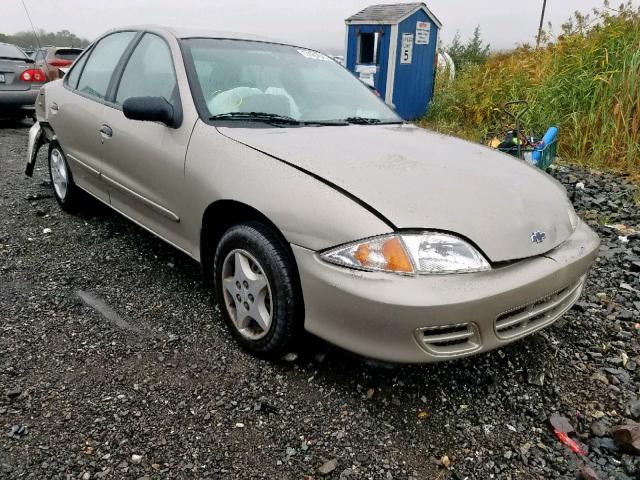 1G1JC524327210099 - 2002 CHEVROLET CAVALIER B TAN photo 1