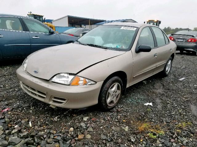 1G1JC524327210099 - 2002 CHEVROLET CAVALIER B TAN photo 2