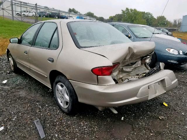 1G1JC524327210099 - 2002 CHEVROLET CAVALIER B TAN photo 3