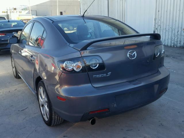 JM1BK324171725017 - 2007 MAZDA 3 S GRAY photo 3