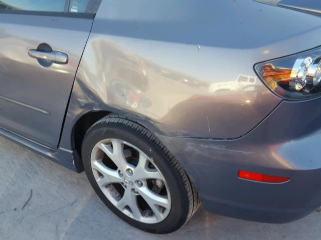 JM1BK324171725017 - 2007 MAZDA 3 S GRAY photo 9