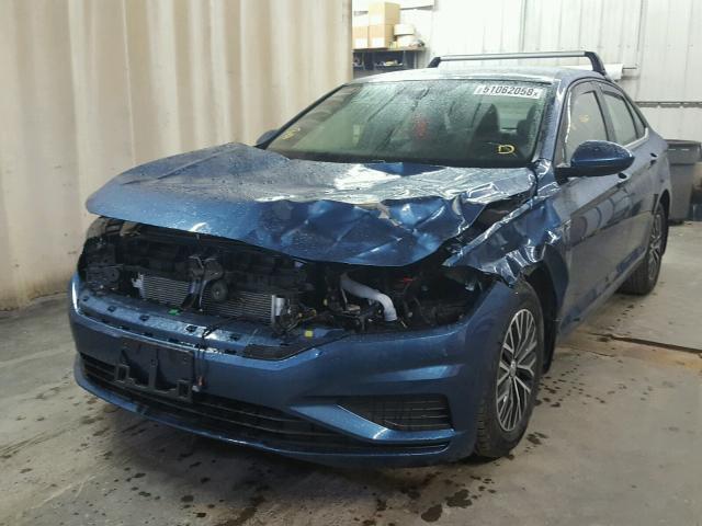 3VWE57BU9KM080153 - 2019 VOLKSWAGEN JETTA SEL BLUE photo 2