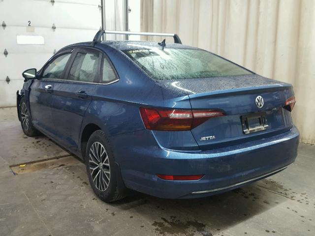 3VWE57BU9KM080153 - 2019 VOLKSWAGEN JETTA SEL BLUE photo 3