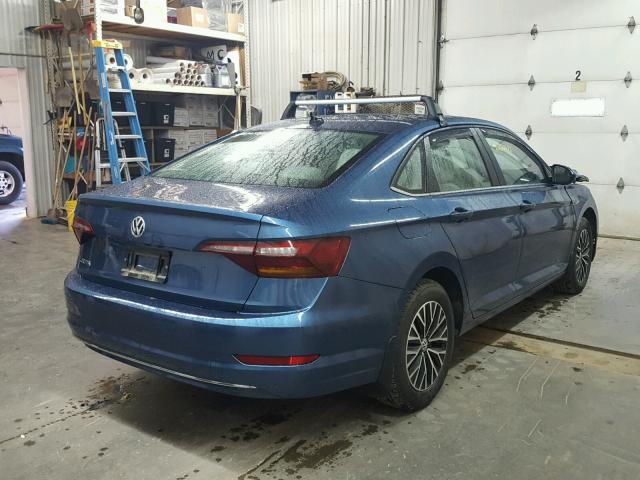 3VWE57BU9KM080153 - 2019 VOLKSWAGEN JETTA SEL BLUE photo 4