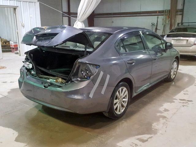 2HGFB2F98CH501693 - 2012 HONDA CIVIC EXL 灰色 照片 4