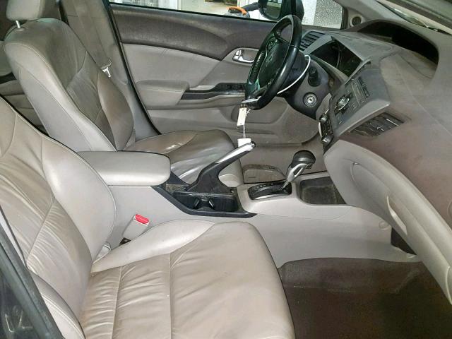 2HGFB2F98CH501693 - 2012 HONDA CIVIC EXL 灰色 照片 5