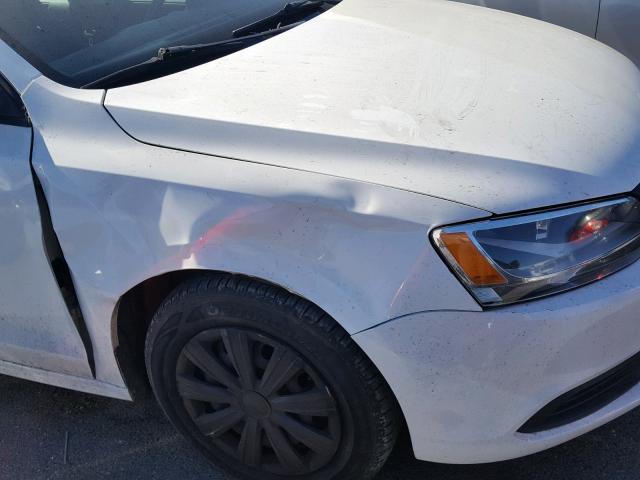 3VW2K7AJ0CM405230 - 2012 VOLKSWAGEN JETTA BASE Սպիտակ լուսանկար 9