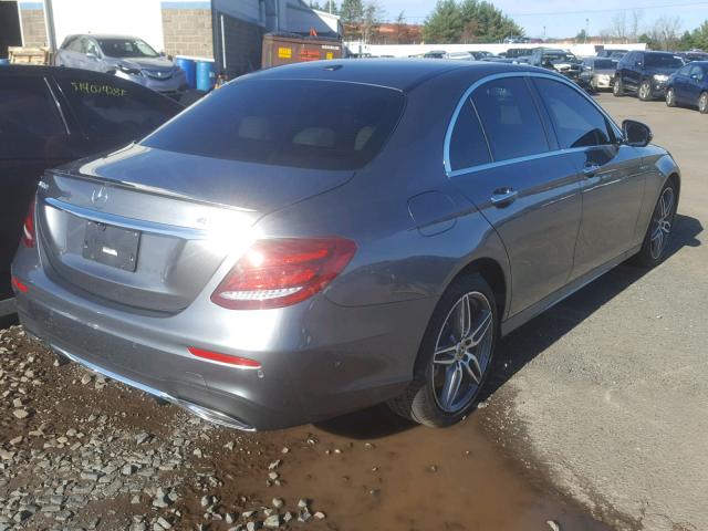 WDDZF6GB8JA417447 - 2018 MERCEDES-BENZ E 400 4MAT GRAY photo 4