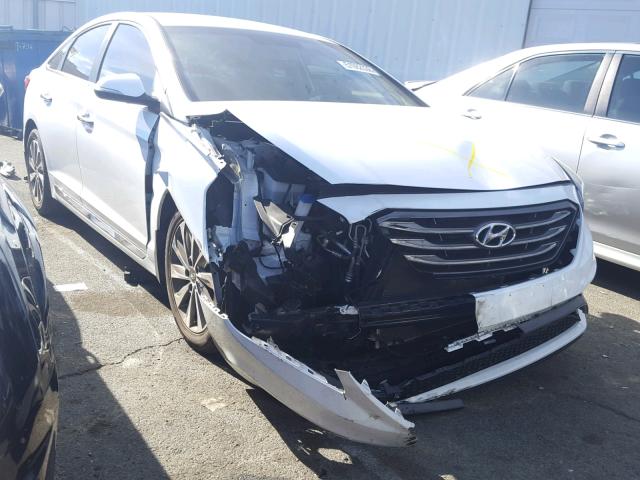 5NPE34AF2FH128470 - 2015 HYUNDAI SONATA SPO WHITE photo 1