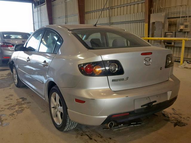 JM1BK123651229011 - 2005 MAZDA 3 S SILVER photo 3