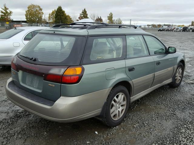 4S3BH675337628233 - 2003 SUBARU LEGACY OUT GREEN photo 4