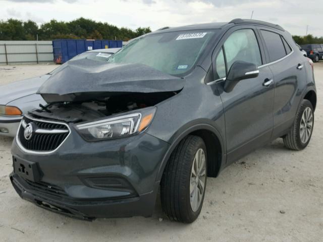 KL4CJASB6JB620334 - 2018 BUICK ENCORE PRE GRAY photo 2