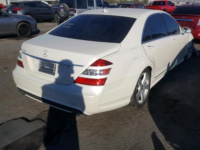 WDDNG71X79A276775 - 2009 MERCEDES-BENZ S 550 WHITE photo 4