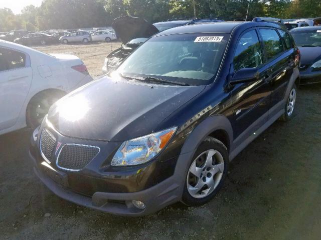 5Y2SL65858Z404954 - 2008 PONTIAC VIBE BLACK photo 2