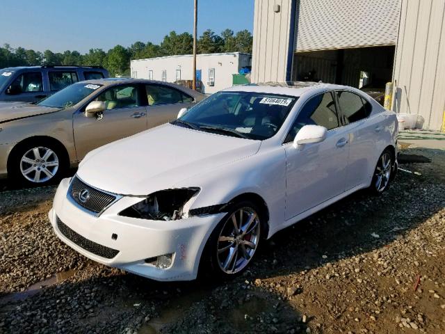 JTHBK262985063344 - 2008 LEXUS IS 250 WHITE photo 2