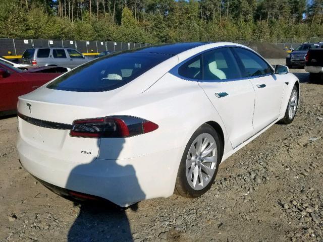 5YJSA1E26KF299861 - 2019 TESLA MODEL S أبيض صورة 4