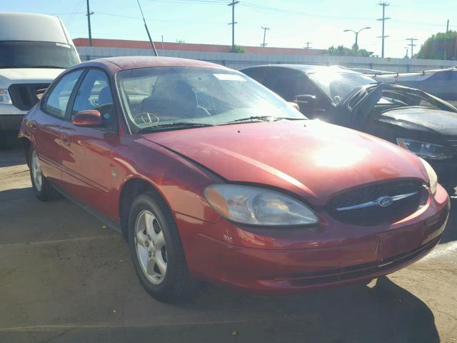 1FAFP55S2YG284804 - 2000 FORD TAURUS SES RED photo 1