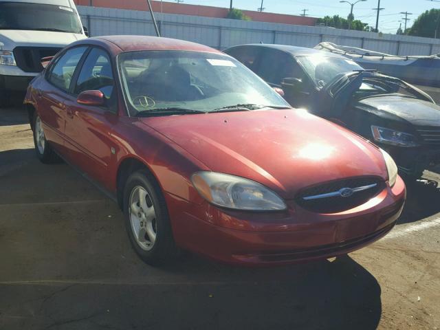 1FAFP55S2YG284804 - 2000 FORD TAURUS SES RED photo 2