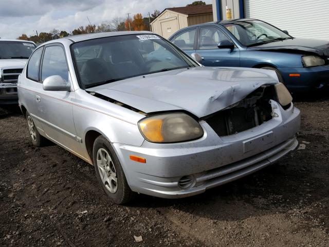 KMHCG35C73U236084 - 2003 HYUNDAI ACCENT GL SILVER photo 1