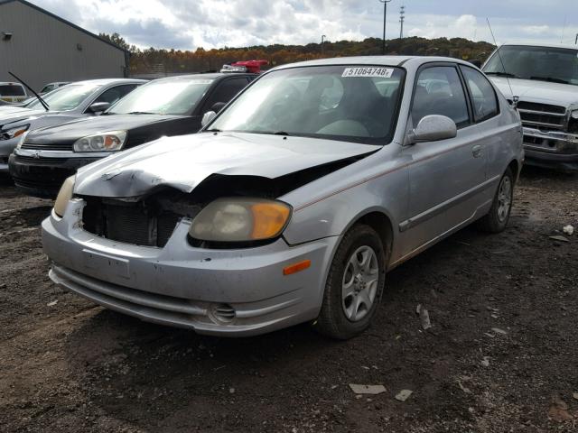 KMHCG35C73U236084 - 2003 HYUNDAI ACCENT GL SILVER photo 2