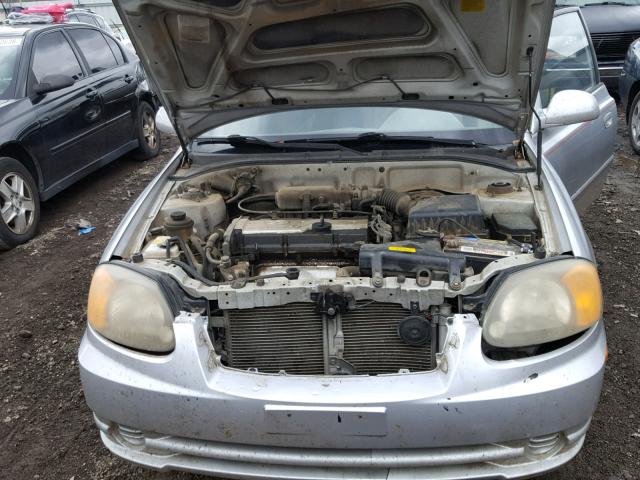 KMHCG35C73U236084 - 2003 HYUNDAI ACCENT GL SILVER photo 7