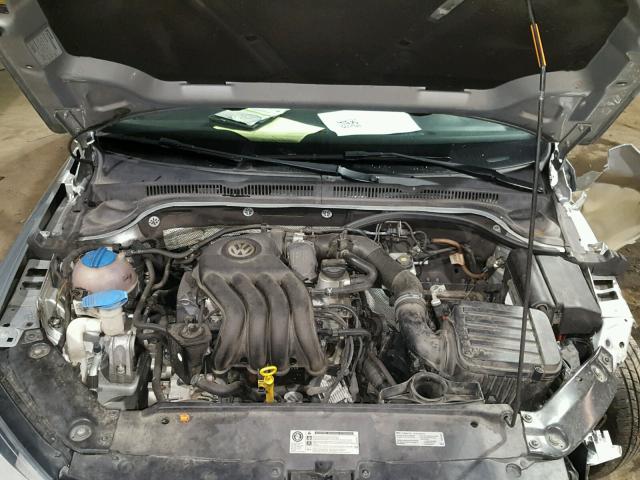 3VW2K7AJ0DM308501 - 2013 VOLKSWAGEN JETTA BASE SILVER photo 7