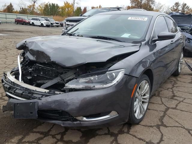 1C3CCCAG0FN510785 - 2015 CHRYSLER 200 LIMITE GRAY photo 2