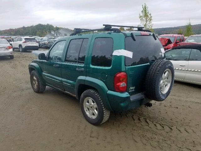 1J4GL58K84W123468 - 2004 JEEP LIBERTY LI GREEN photo 3