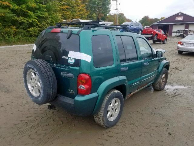 1J4GL58K84W123468 - 2004 JEEP LIBERTY LI GREEN photo 4