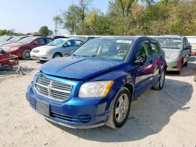 1B3HB48A79D213200 - 2009 DODGE CALIBER SX BLUE photo 2