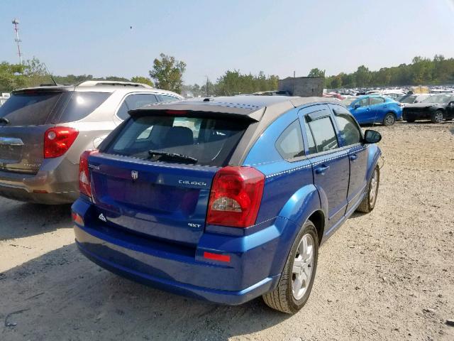 1B3HB48A79D213200 - 2009 DODGE CALIBER SX BLUE photo 4