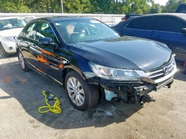 1HGCR3F83DA012727 - 2013 HONDA ACCORD EXL BLACK photo 1