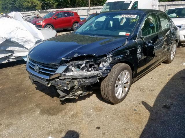 1HGCR3F83DA012727 - 2013 HONDA ACCORD EXL BLACK photo 2