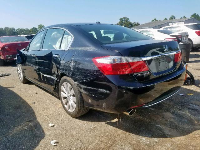 1HGCR3F83DA012727 - 2013 HONDA ACCORD EXL BLACK photo 3