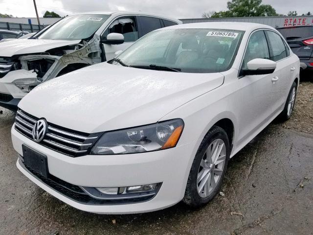 1VWBH7A3XDC080606 - 2013 VOLKSWAGEN PASSAT SE WHITE photo 2