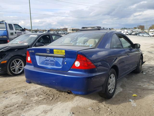 1HGEM22104L038572 - 2004 HONDA CIVIC DX V BLUE photo 4