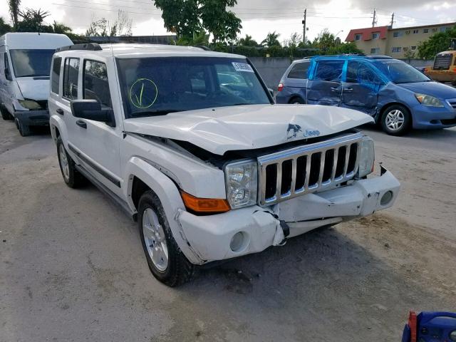 1J8HH48N56C215571 - 2006 JEEP COMMANDER WHITE photo 1