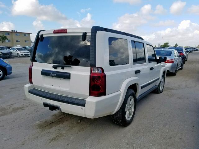 1J8HH48N56C215571 - 2006 JEEP COMMANDER WHITE photo 4
