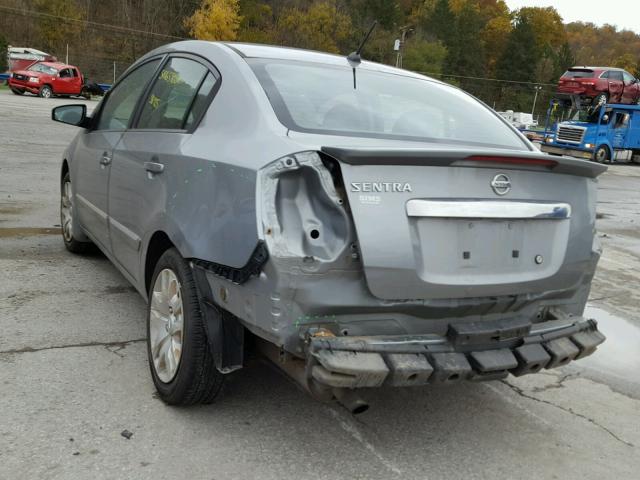 3N1AB6AP5BL665997 - 2011 NISSAN SENTRA 2.0 GRAY photo 3