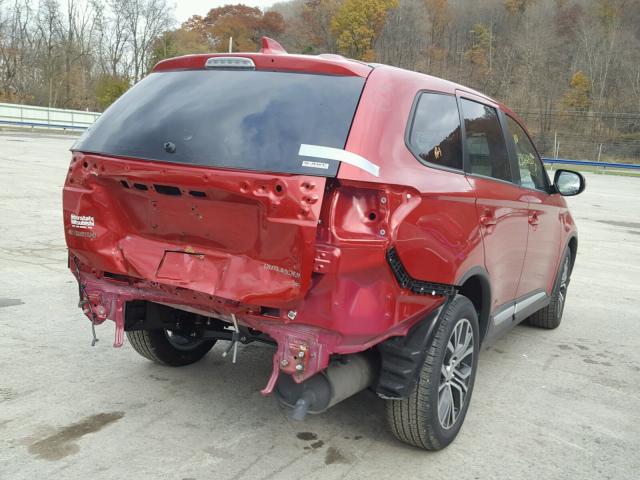 JA4AZ3A39JZ063156 - 2018 MITSUBISHI OUTLANDER RED photo 4