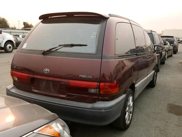 JT3AC12R0M0051683 - 1991 TOYOTA PREVIA LE BURGUNDY photo 4