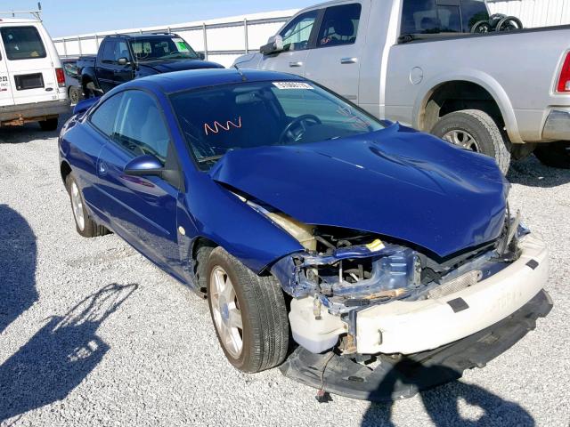 1ZWFT61L125604166 - 2002 MERCURY COUGAR V6 BLUE photo 1