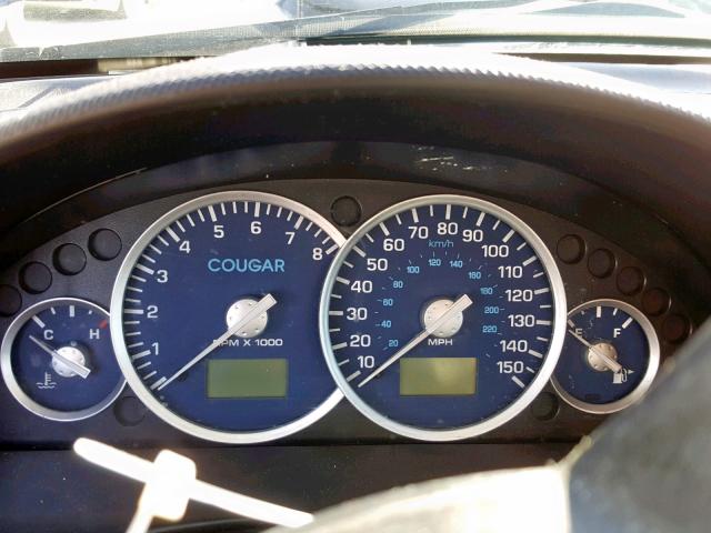 1ZWFT61L125604166 - 2002 MERCURY COUGAR V6 BLUE photo 8