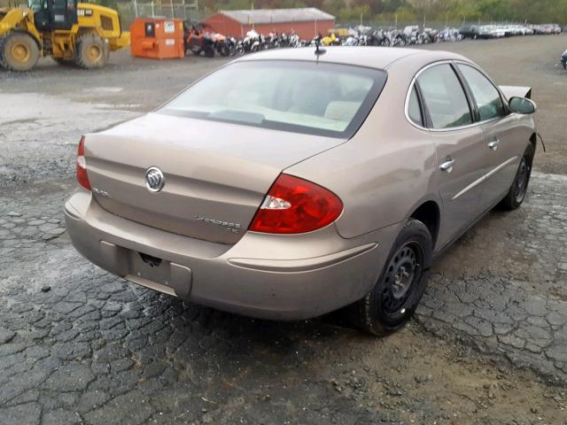 2G4WC582561213992 - 2006 BUICK LACROSSE C TAN photo 4