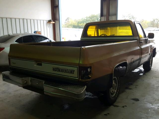 1GCDC14H7EF348137 - 1984 CHEVROLET C10 ORANGE photo 4