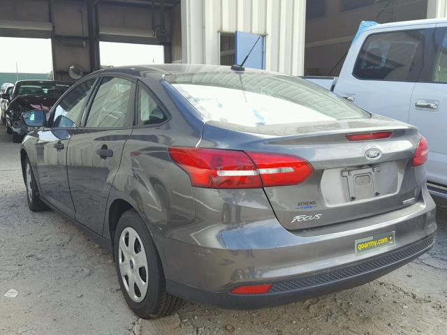 1FADP3E27GL241366 - 2016 FORD FOCUS S GRAY photo 3