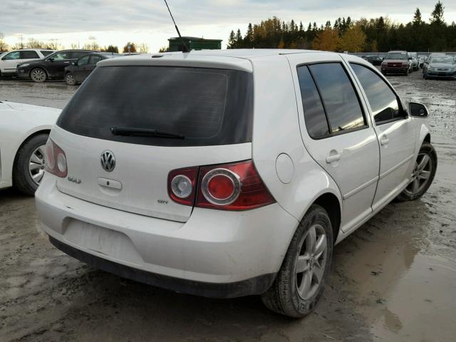 9BWEL21J784019882 - 2008 VOLKSWAGEN CITY GOLF WHITE photo 4