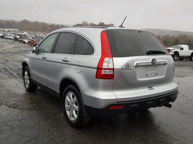 5J6RE38739L022415 - 2009 HONDA CR-V EXL SILVER photo 3